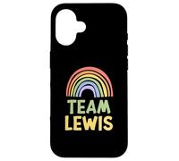 Happy Colorful Team Lewis Rainbow Pride Green Yellow Carcasa para iPhone 16