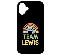 Happy Colorful Team Lewis Rainbow Pride Green Yellow Carcasa para iPhone 16 Plus
