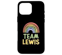 Happy Colorful Team Lewis Rainbow Pride Green Yellow Carcasa para iPhone 16 Pro Max