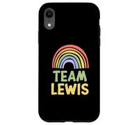 Happy Colorful Team Lewis Rainbow Pride Green Yellow Carcasa para iPhone XR