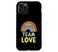 Happy Colorful Team Love Rainbow Pride Green Yellow Carcasa para iPhone 11 Pro