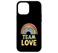 Happy Colorful Team Love Rainbow Pride Green Yellow Carcasa para iPhone 12 Pro MAX