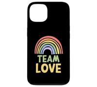 Happy Colorful Team Love Rainbow Pride Green Yellow Carcasa para iPhone 13