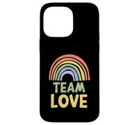 Happy Colorful Team Love Rainbow Pride Green Yellow Carcasa para iPhone 14 Pro MAX