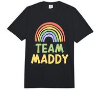 Happy Colorful Team Maddy Rainbow Pride Green Yellow Comfort Colors Adult Heavyweight T-Shirt