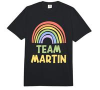 Happy Colorful Team Martin Rainbow Pride Green Yellow Comfort Colors Adult Heavyweight T-Shirt