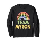 Happy Colorful Team Myron Rainbow Pride Green Yellow Manga Larga