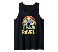 Happy Colorful Team Pavel Rainbow Pride Green Yellow Camiseta sin Mangas