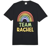 Happy Colorful Team Rachel Rainbow Pride Green Yellow Comfort Colors Adult Heavyweight T-Shirt