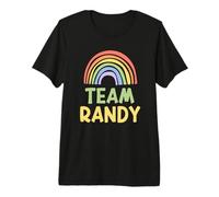 Happy Colorful Team Randy Rainbow Pride Green Yellow Camiseta Premium