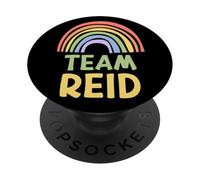 Happy Colorful Team Reid Rainbow Pride Green Yellow PopSockets PopGrip Adhesivo
