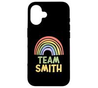 Happy Colorful Team Smith Rainbow Pride Green Yellow Carcasa para iPhone 16