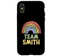 Happy Colorful Team Smith Rainbow Pride Green Yellow Carcasa para iPhone X/XS