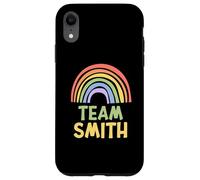 Happy Colorful Team Smith Rainbow Pride Green Yellow Carcasa para iPhone XR