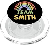 Happy Colorful Team Smith Rainbow Pride Green Yellow PopSockets PopGrip para MagSafe