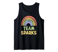 Happy Colorful Team Sparks Rainbow Pride Green Yellow Camiseta sin Mangas
