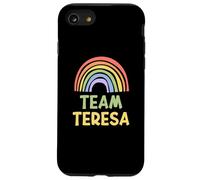 Happy Colorful Team Teresa Rainbow Pride Green Yellow Carcasa para iPhone SE (2020) / 7 / 8