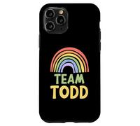 Happy Colorful Team Todd Rainbow Pride Green Yellow Carcasa para iPhone 11 Pro