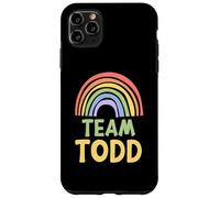 Happy Colorful Team Todd Rainbow Pride Green Yellow Carcasa para iPhone 11 Pro MAX