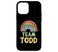 Happy Colorful Team Todd Rainbow Pride Green Yellow Carcasa para iPhone 12 Mini