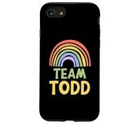Happy Colorful Team Todd Rainbow Pride Green Yellow Carcasa para iPhone SE (2020) / 7/8