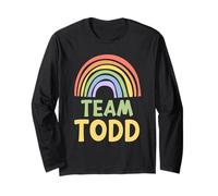 Happy Colorful Team Todd Rainbow Pride Green Yellow Manga Larga