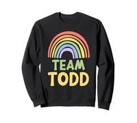 Happy Colorful Team Todd Rainbow Pride Green Yellow Sudadera