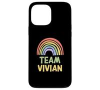 Happy Colorful Team Vivian Rainbow Pride Green Yellow Carcasa para iPhone 13 Pro MAX