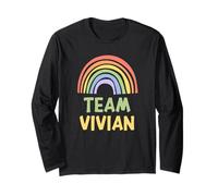 Happy Colorful Team Vivian Rainbow Pride Green Yellow Manga Larga