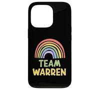 Happy Colorful Team Warren Rainbow Pride Green Yellow Carcasa para iPhone 13 Pro
