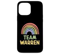 Happy Colorful Team Warren Rainbow Pride Green Yellow Carcasa para iPhone 13 Pro Max