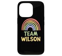 Happy Colorful Team Wilson Rainbow Pride Green Yellow Carcasa para iPhone 13 Pro