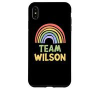 Happy Colorful Team Wilson Rainbow Pride Green Yellow Carcasa para iPhone XS MAX