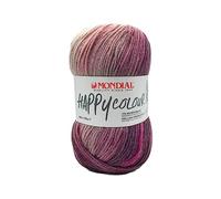 Happy Colour Mondial Microfibra PC 75% Lana Merino 25% (506 - Crema lila-rosa-violeta)