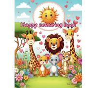 Happy colouring book: 21 simple animals for you to colour