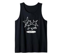 Happy Cute Dachshund Wiener Dog and Stars del Y2K 90s Camiseta sin Mangas