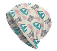 Happy Cute Koala Beanie Chemo Hat Cancer Headwear Sombreros de Punto Baggy Slouchy Bufanda Cap para Adultos Mujeres Hombres