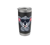 Happy Cute Koala Bear Wildlife Animal Gift Hombres Mujeres Niños Vaso térmico de acero inoxidable de doble pared