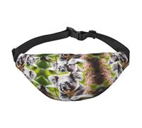 Happy Cute koala - Riñonera grande para niños, bolsa cruzada de viaje, adecuada para disfrutar de deportes, correr, ciclismo, viajes, pesca