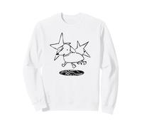 Happy Cute Wiener Dog Dachshund and Stars del Y2K 90 Sudadera