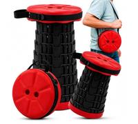 HAPPY DAYS Taburte Plegable Portátil Camping 2026 - Asiento Acolchado - Altura Ajustable - Soporta hasta 280kg - Silla Playa Ligera - Banco Plegable para Senderismo, Hogar, Picnic, Festivales