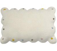 Happy Decor Kids Cojín de punto Rectangular Cookie - Funda: 100% algodón|Relleno: 100% poliéster - 25x35 cm