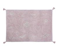 Happy Decor Kids HDK-Alfombra Itza - Rosa, Beige - 100% algodón (Reciclado) - 120x160