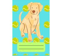 happy dogs 150 pages squared sheets: Golden retriever