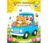 Happy Doodles: A Cute & Cozy Coloring Book for Teens and Adults | 40 Relaxing Designs Featuring Animals, Nature & Sweet Treats