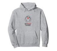 Happy Dot Day: Un Punto Puede Cambiar el Mundo Sudadera con Capucha, Unisex para Adultos, Gris Jaspeado, M