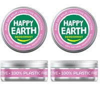 Happy Earth Bálsamo Desodorante - Para Hombres y Mujeres - Desodorante - 100% Ingredientes Naturales & Veganos - Lavanda - 45 gr (Paquete de 2)