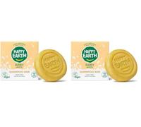 Happy Earth Barra de Champú para Bebés - Barra de Champú - Para Niños - 100% Ingredientes Naturales & Veganos - Sin Jabón - 50 gr (Paquete de 2)