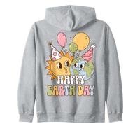 Happy Earth Day Planet Birthday Party Celebration Sudadera con Capucha