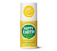 Happy Earth Desodorante - Para Hombres y Mujeres - Rodillo de Desodorante - 100% Ingredientes Naturales & Veganos - Jasmine Ho Wood - 75 ML